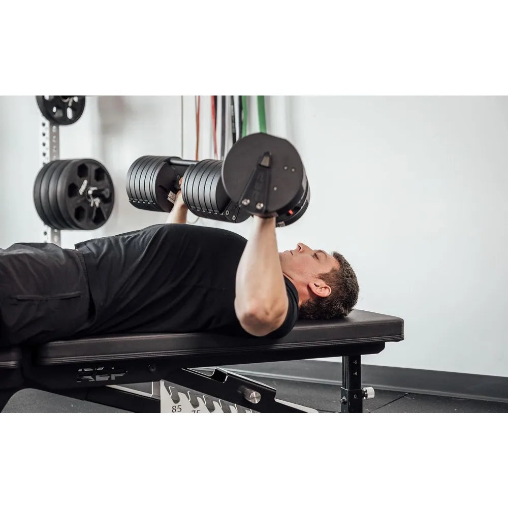 Rep Fitness Quickdraw Adjustable Dumbbells - Versatile Weight Ranges from 5 to 60 Lbs