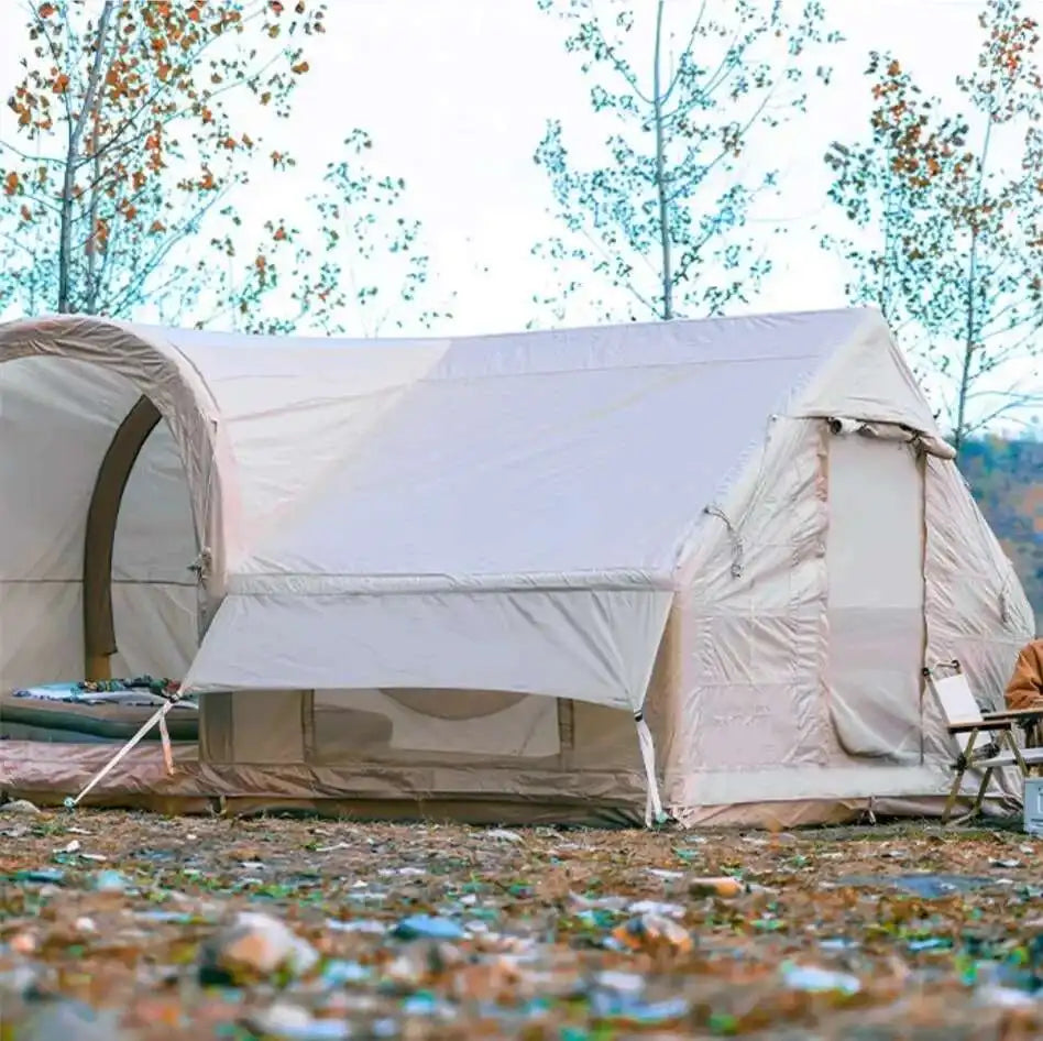 Custom Intergrated Winter Iatable Cabin Tent With 8-12 Person