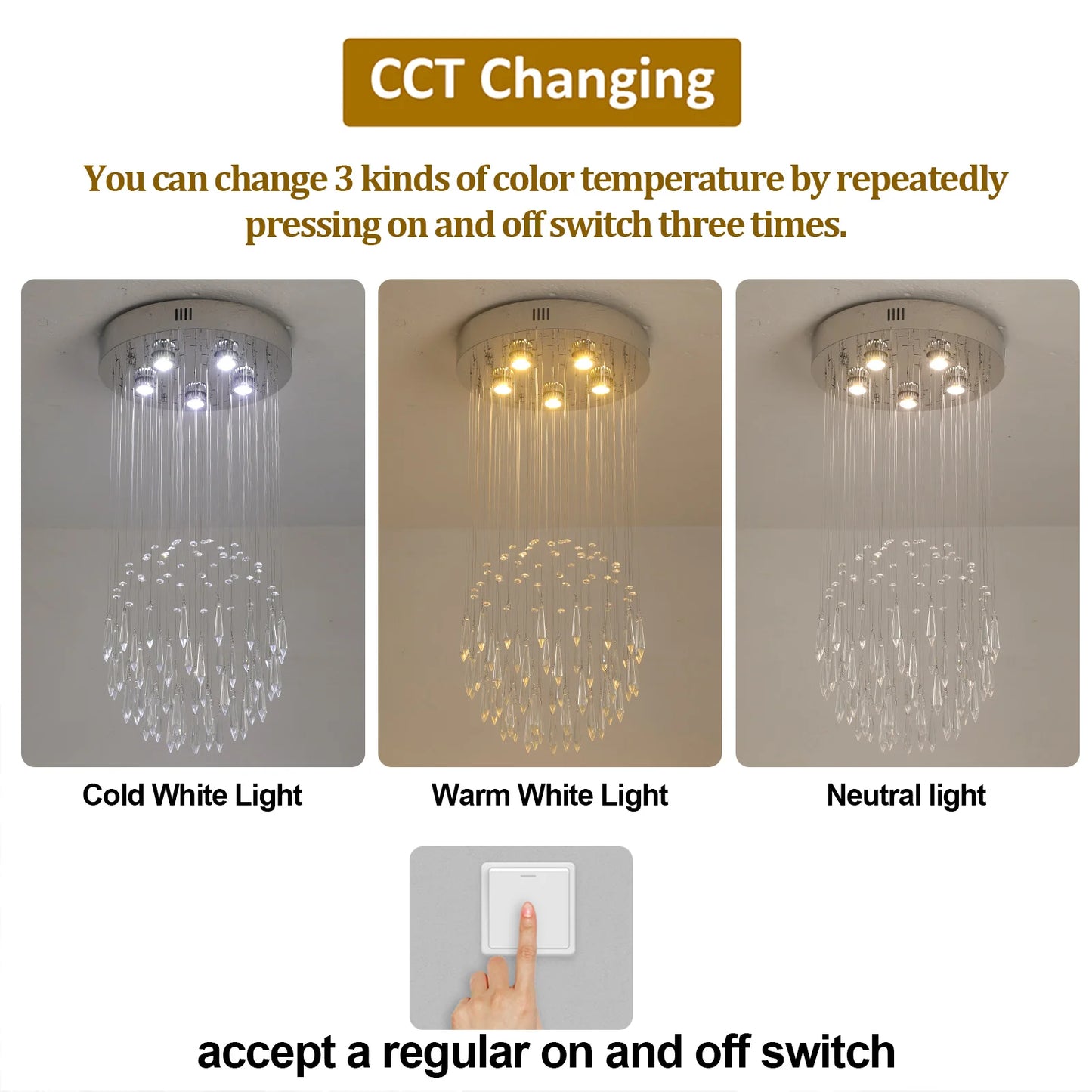 Luxury Pendant Light Modern Crystal Ball Led Chandelier Ceiling Lamps Living Dining Room Home Decor Lustre Hanging Fixtures