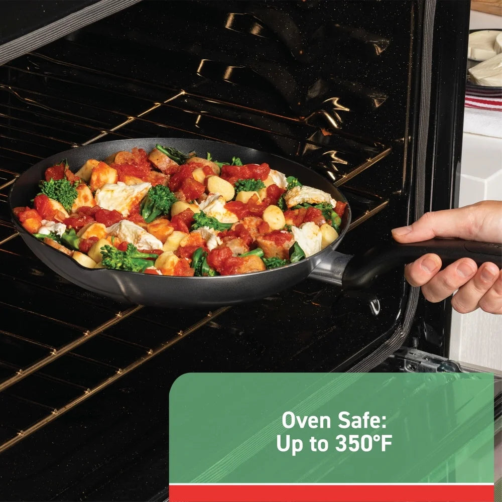 20 Piece Non-Stick Cookware Set ProGlide Interior Thermo-Spot Technology Dishwasher Safe Easy Care Pots Pans Kitchen Essentials