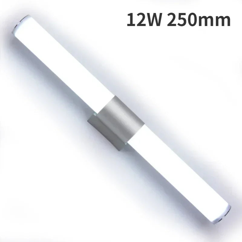 Modern LED Wall Lamp Bathroom Fixture Chrome Bathroom Mirror Lamp for Bedroom Living Room Wall Sconce Bath Mirror Line Lamp