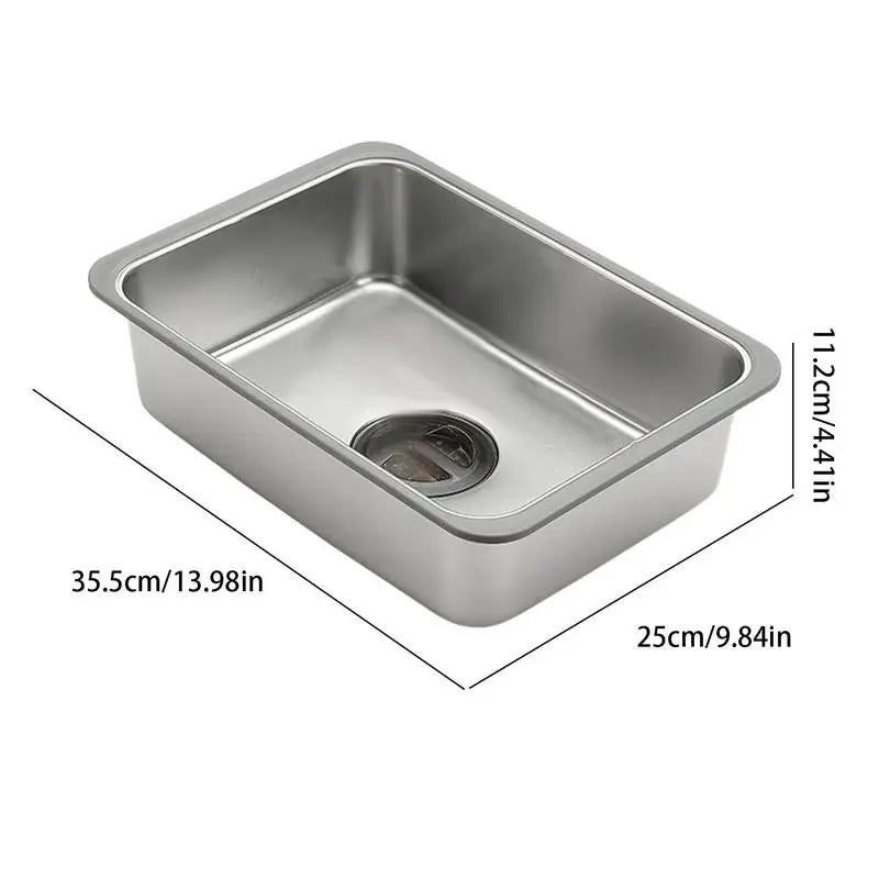 Small Kitchen Sink Stainless Steel Single Bowl Workstation Laundry Utility Sink Portable Farmhouse Kitchen Sink For Balconies