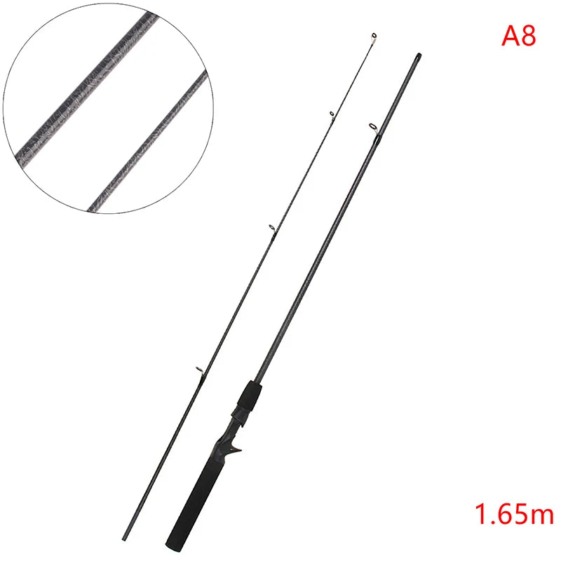Fishing Lure Rod 1.65/1.8/2.1M Spinning Rod Fishing Rod New Design Carbon Fiber Spinning Baitcasting Fishing Pole