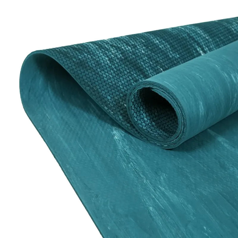 4mm rubber yoga mat with non-slip pattern for high intensity workouts