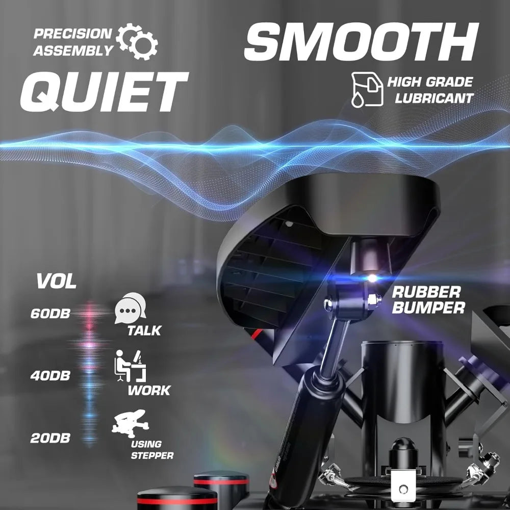 Home Cardio Fitness Stair Stepper with Resistance Bands - FITSTEP Series Exercise Equipment