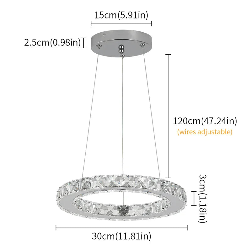Led Luxury Ring Pendant Lights For Living Dining Room Chandelier Modern Home Decor Ceiling Lamp Nordic Luminaire Fixture Lustre