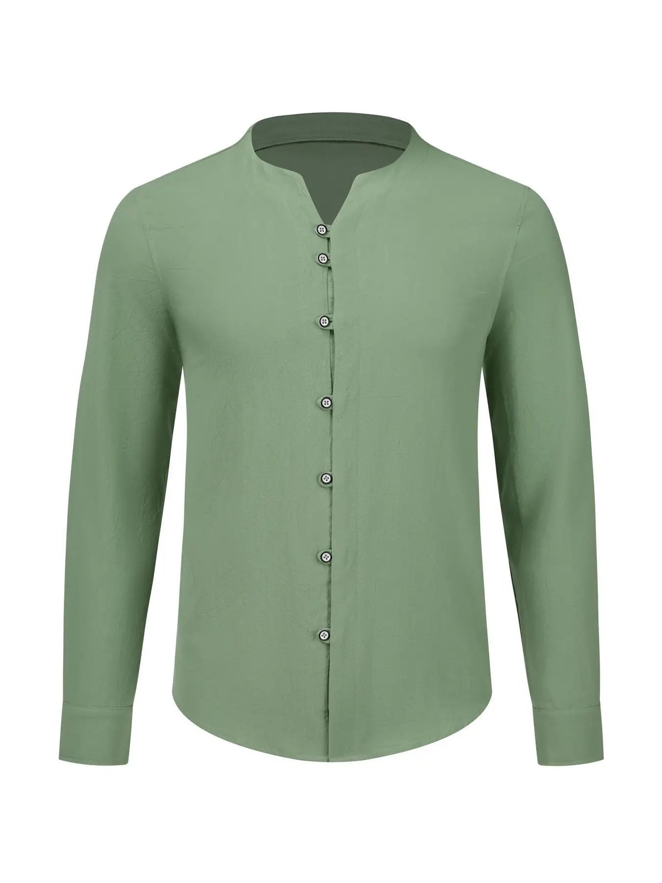 Men's Loose Vintage Tops Henley Shirt