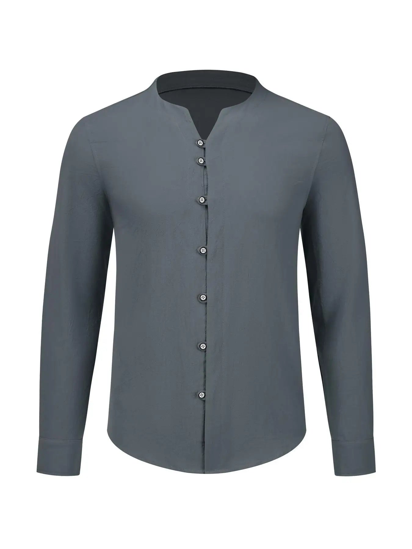 Men's Loose Vintage Tops Henley Shirt