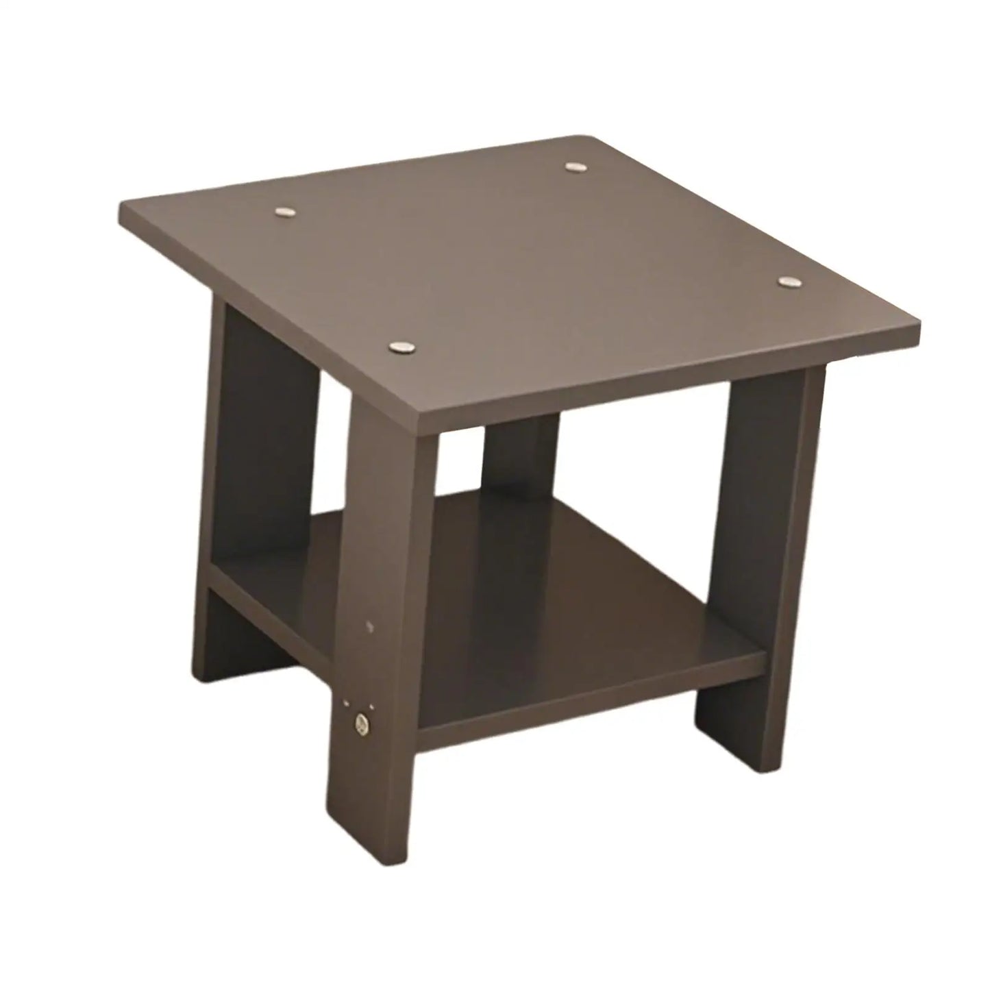 Wooden Double Layers Bedside Rack Simple Tea Table Side Table For Table Sofa Side Table Home Living Room Versatile Modern