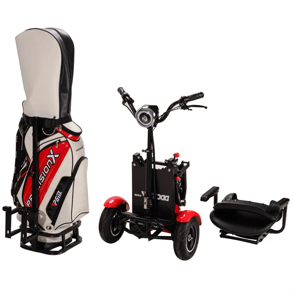 Electric Handicapped 400W Dual Motor Heavy Duty Big power Elderly 4 Wheel Folding Golf Electric Mobility Scooter Adult