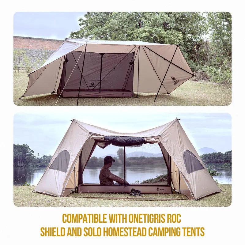 OneTigris Outdoor Mesh Inner Tent 1 person Camping Shelter With Waterproofed Tent Bathtub Floor For Hiking Survivalists Hunting