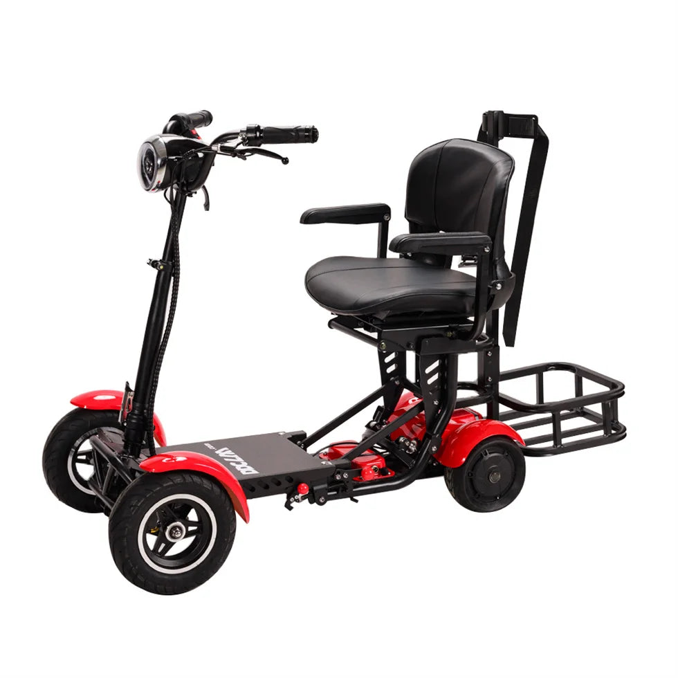 Electric Handicapped 400W Dual Motor Heavy Duty Big power Elderly 4 Wheel Folding Golf Electric Mobility Scooter Adult