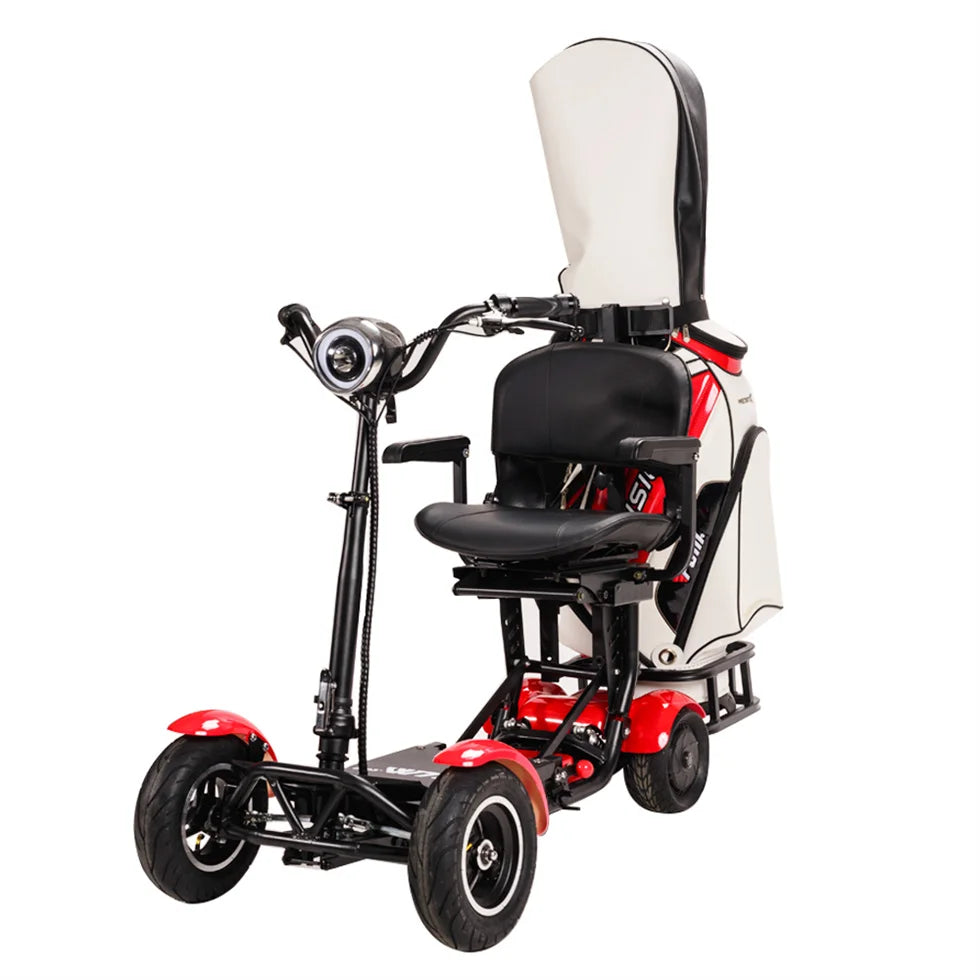 Electric Handicapped 400W Dual Motor Heavy Duty Big power Elderly 4 Wheel Folding Golf Electric Mobility Scooter Adult