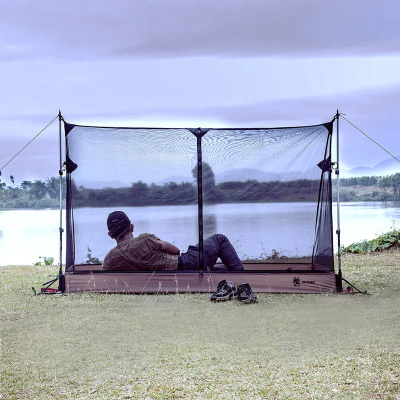 OneTigris Outdoor Mesh Inner Tent 1 person Camping Shelter With Waterproofed Tent Bathtub Floor For Hiking Survivalists Hunting