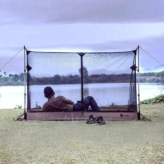 OneTigris Outdoor Mesh Inner Tent 1 person Camping Shelter With Waterproofed Tent Bathtub Floor For Hiking Survivalists Hunting