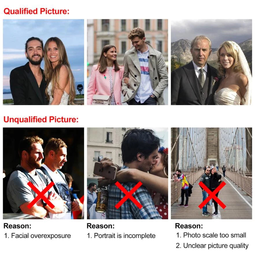 Personalized Photo Wallet for Women PU Leather Short Tri-fold Engraved Picture Wallets Purse Gift for Her Custom Wallet Women