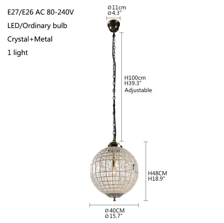 Retro Royal Empire Style Chandelier G9/E14/E27 Crystal lamp Living Room Church Hotel Hall Luxury Light Villa Stair Decor Light