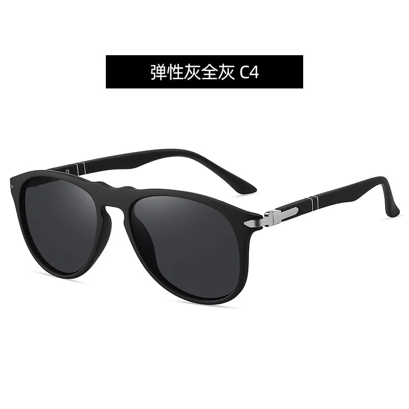 Feishini TR90 Frames Trend Retro Sunglasses Men Polarized Brand Designer Driver Safety Outdoor Eyewear Man Shades UV Protection