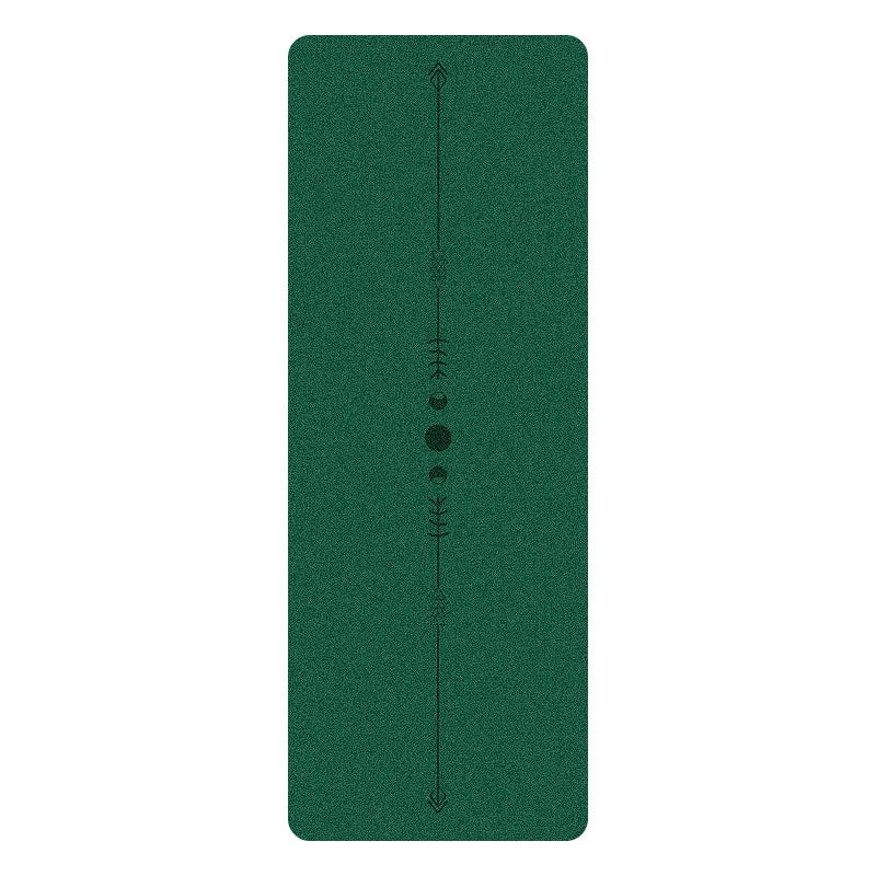 5mm Thick Yoga Mat with Textured PU Surface & Natural Rubber Base - Anti-Slip, High-Density Fitness Mat for Home/Pilates (Alignm