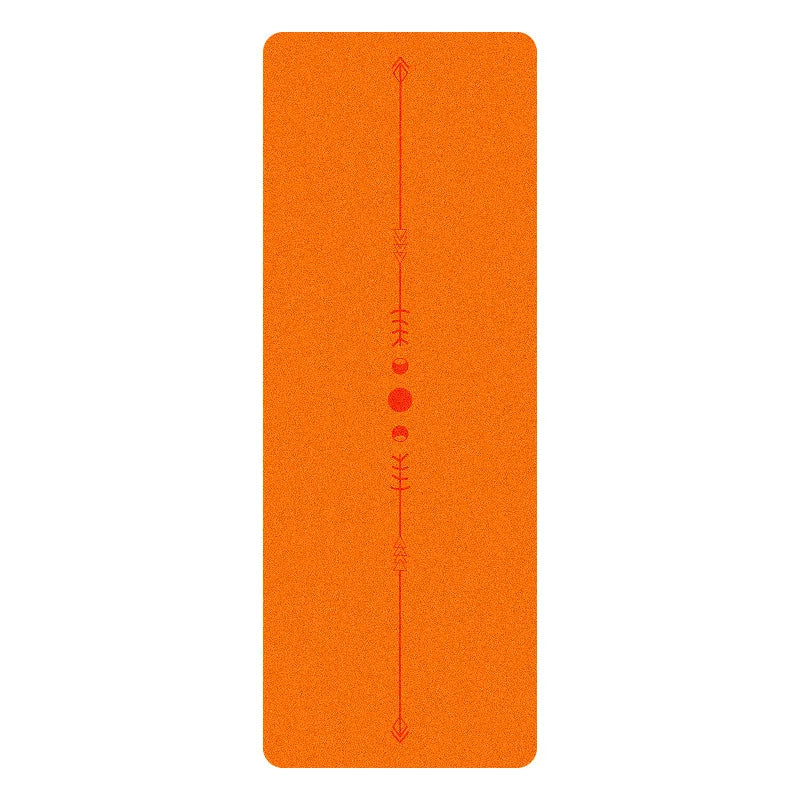 5mm Thick Yoga Mat with Textured PU Surface & Natural Rubber Base - Anti-Slip, High-Density Fitness Mat for Home/Pilates (Alignm