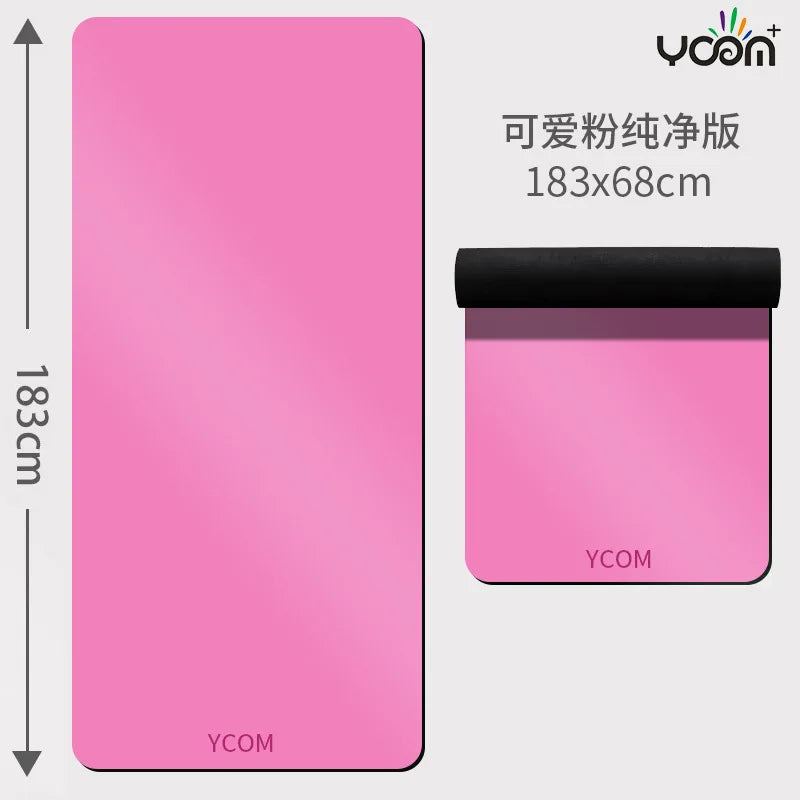 Cross-Border Anti-Slip Fitness Sports Mat Home Yoga Mat Made of Thickened 5mm Natural Rubber Silent Shock Absorption