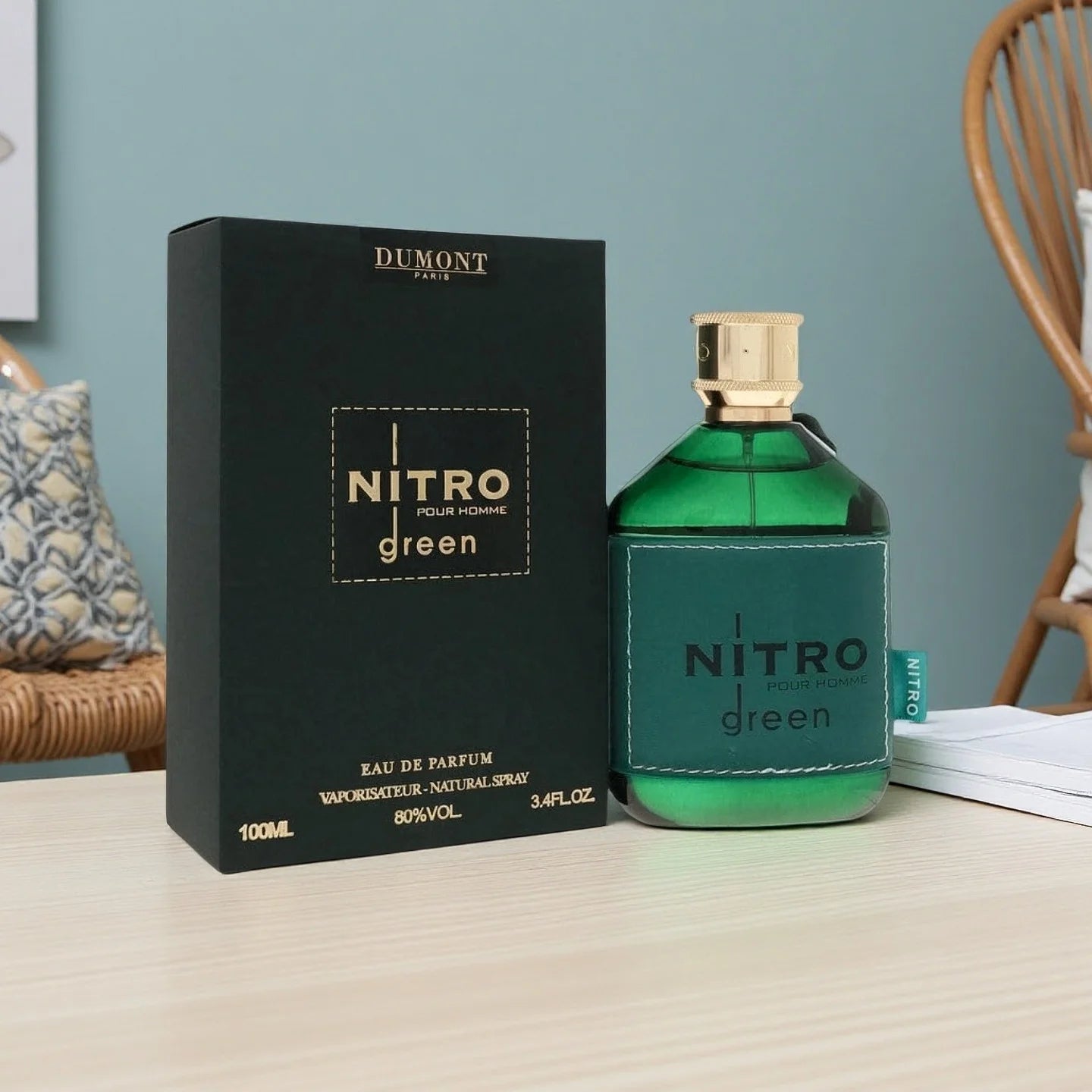 Dumont Nitro Fragrance Collection - Green & Red Scents for Men