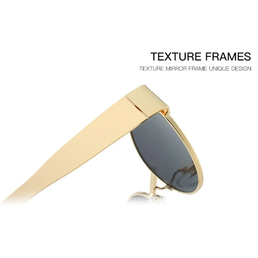 Retro Sunglasses Wear Resist Trending Sun Glasses Lightweight Trendy Metal Sunglasses for Shopping Travel Vacation Party