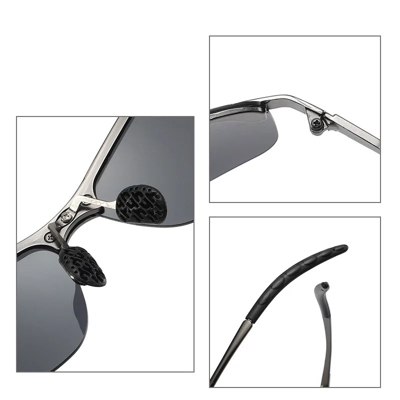 Men Women Photochromic Sunglasses Polarized Driving Chameleon Glasses Color Change Sun Glasses Day Night Vision Driver Eyewear