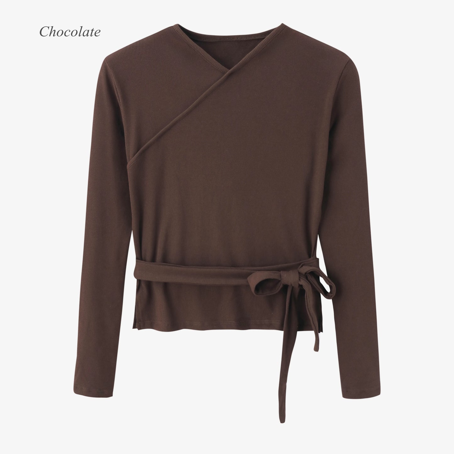 AS 2024 woman clothes thicken ribbing closed-fit wrap tops + Satin Adjustable straps dress (ship out in 1 day)