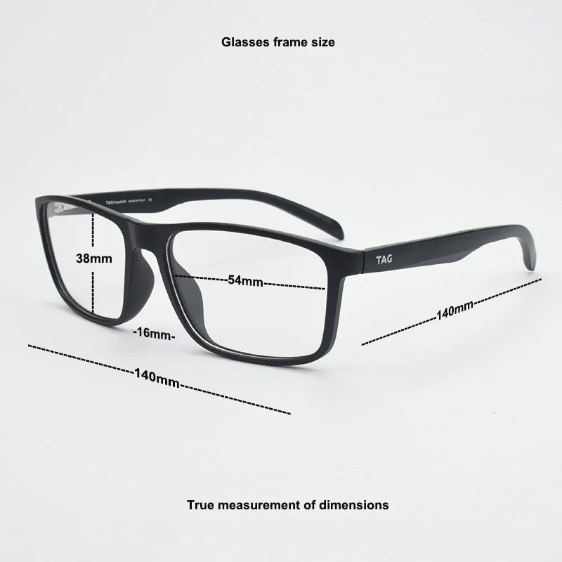 553 Ultralight Fashion Retro Square Glasses Frame Men TR90 Optical Prescription Women's Myopia Eyeglasses Frames motion Eyeglass