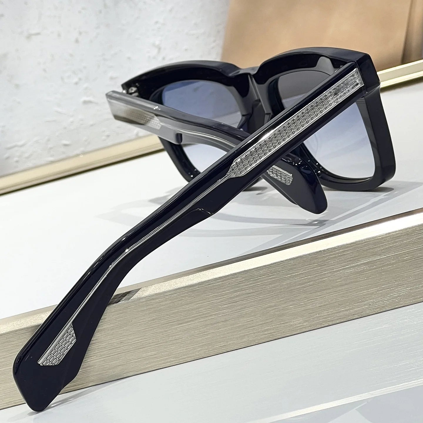 TORINO Epoxy Sunglasses 2025 New Arrival Japanese Handmade Square Frame UV400 Unisex Fashion Eyewear for Vacation