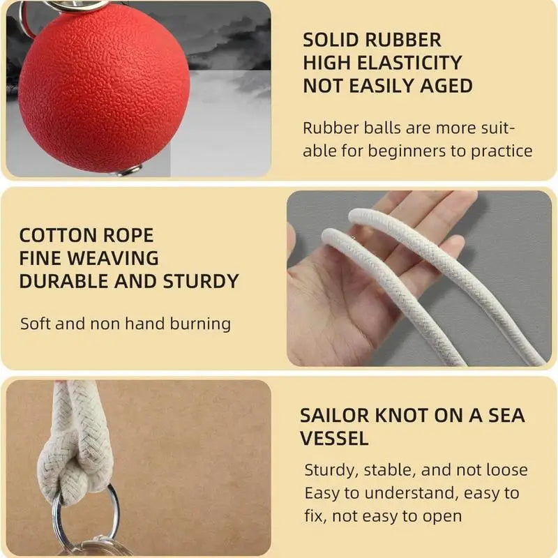 Rope Dart Trainer Rubber Throw Practice With Rope Dart User-Friendly Fitness Equipment Martial Arts Chinese Traditional Trainer