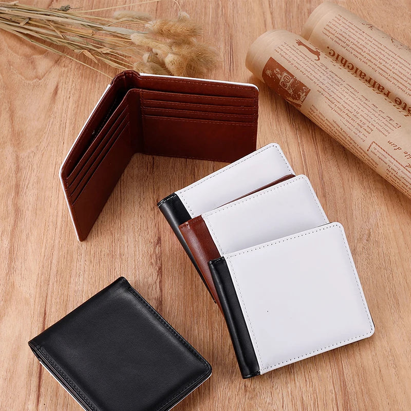 Custom New Man Wallet Custom Short Single-sided Printing Multiple Card Wallet Personalized Color Photos Wallet Christmas Gift