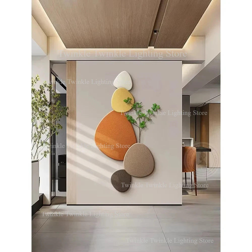 New Style Living Room Wall Lamp Porch Decorative Painting Wall Lights Green Plant Mural Corridor Aisle Painting Wall Lamp Plug