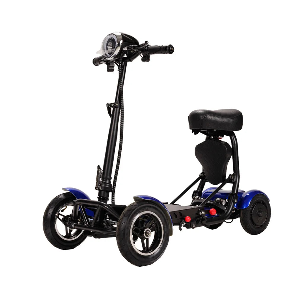 New handicapped Foldable Electric Scooter Adult Dual motor 4 Wheels Folding Electric Wheelchair Scooter For Elderly People