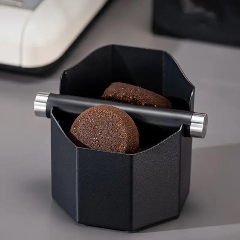 Coffee Knock Box Small Coffee Ground Basin Coffee Ground Basin Coffee Pucks Container With Removable Knock Bar For Home Cafe