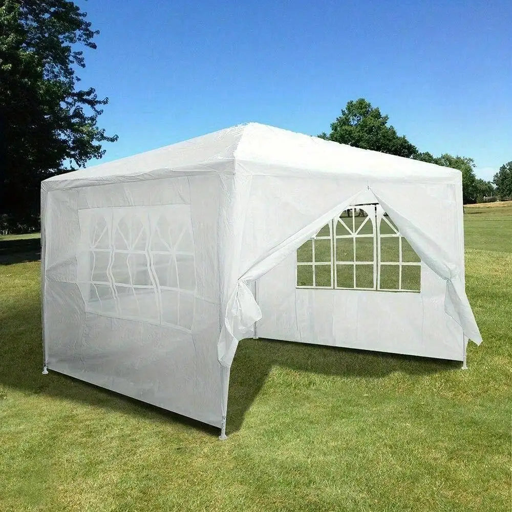 10'x10' Party Canopy Tent Outdoor Gazebo Wedding Canopy 4 Removable Walls