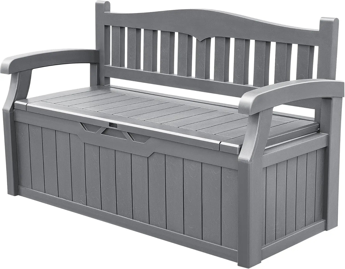 Storage Bench Deck Box Lockable for Patio Furniture,Garden Decor and Outdoor Seating for Cushions, Garden Tool and Pool Supplies