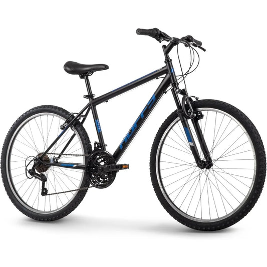 Rugged Dual-Gender Mountain Bike with 20, 24, or 26 Inch Wheels, 6 or 21 Speed Shimano Shifting, Front Suspension