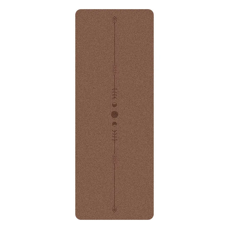 5mm Thick Yoga Mat with Textured PU Surface & Natural Rubber Base - Anti-Slip, High-Density Fitness Mat for Home/Pilates (Alignm