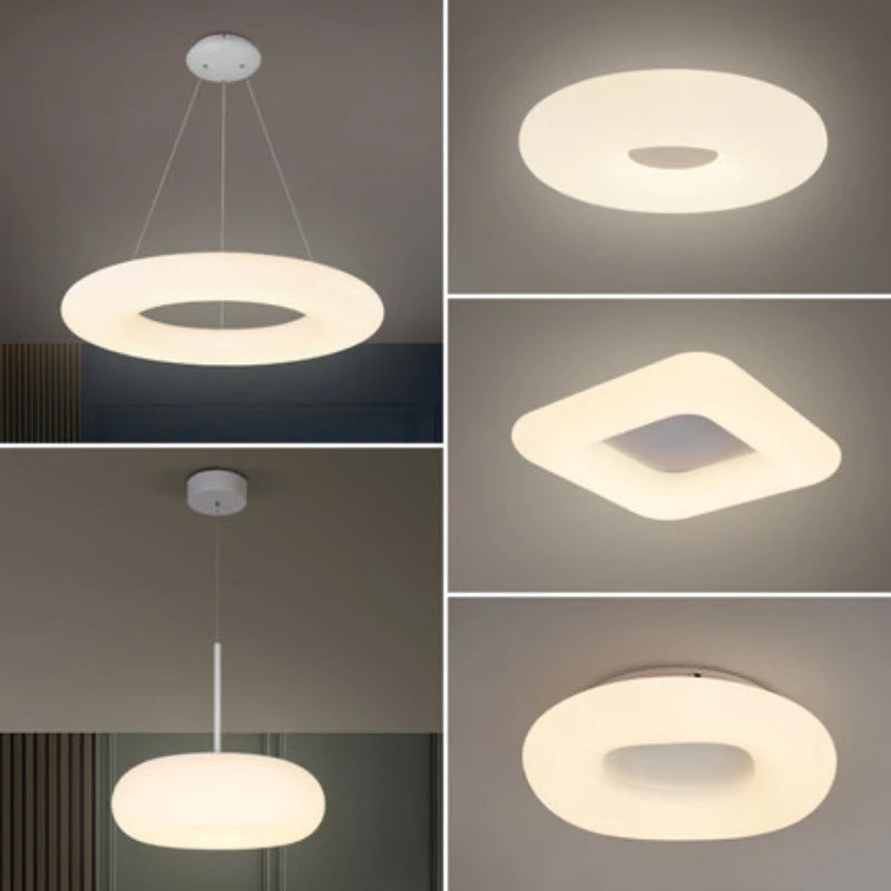 Modern Led Lustre Lamps Home Décor PEChandelier Children's Bedroom Ceiling Lights Living Room Intelligent Pendant Lights Lustres