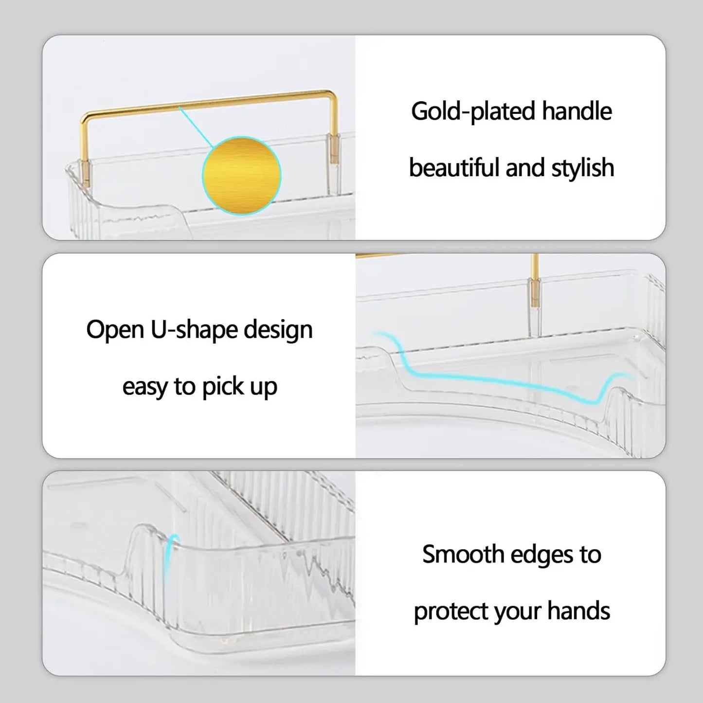 3-Tier Corner Bathroom Counter Organizer – Classic Storage Shelf for Makeup, Perfume & Toiletries, Space-Saving Countertop Tray