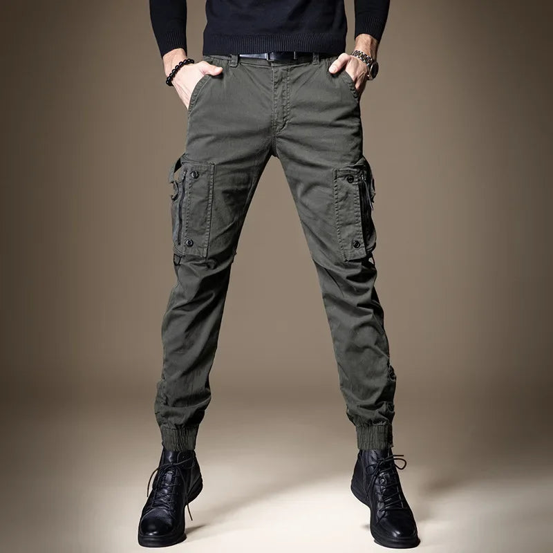 American Style Men's Straight-leg Cargo Pants Lightweight Functional Outdoor Tactical Casual Pants For Men Women