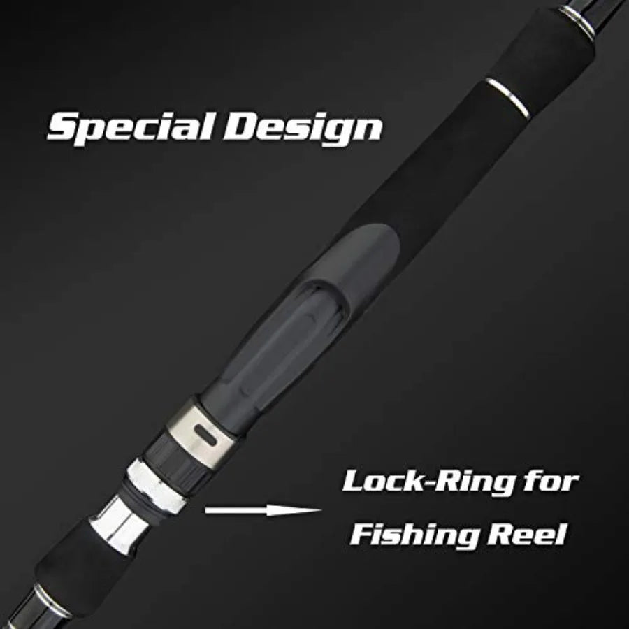 Light Surf Spinning Rod for Striper Fishing: Ideal for Stripers and Surf Casting Available in Multiple Lengths 9' 9'6'
