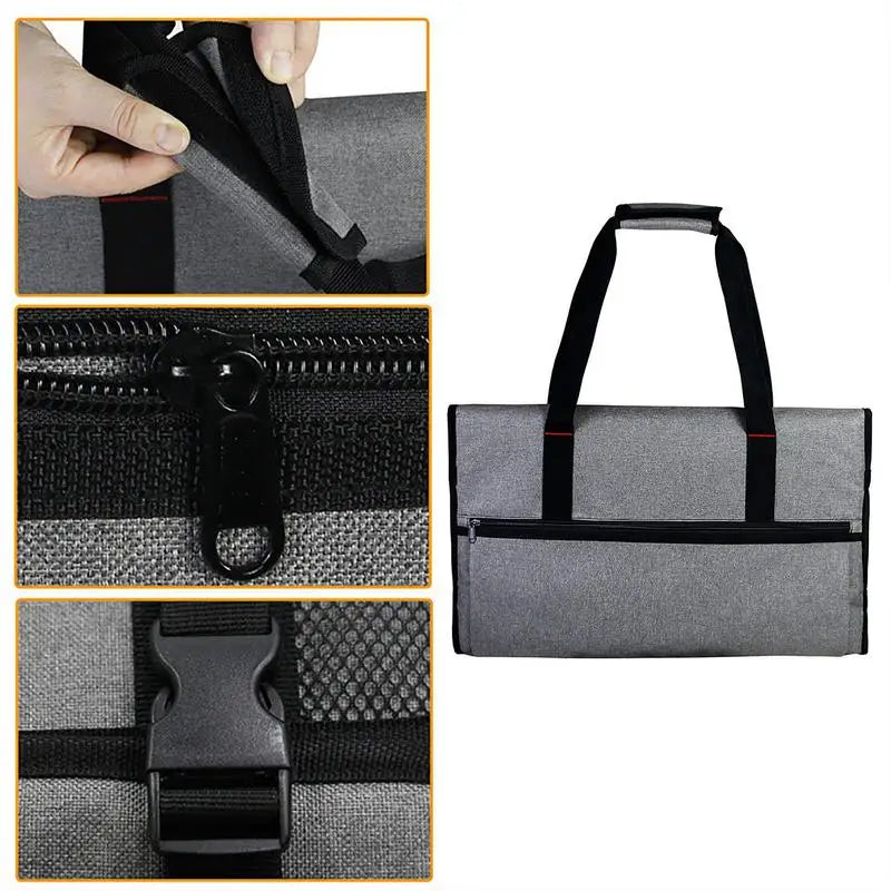 Monitor Carrying Case Portable Computer Display Screen Moving Handbag Oxford Cloth Reusable for 20-24in Monitors Screens