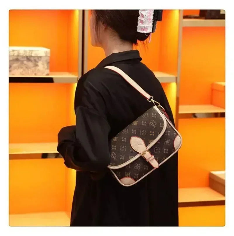 luxury brand women's handbag designer genuine leather fashionable underarm bag high-end single shoulder crossbody BL11