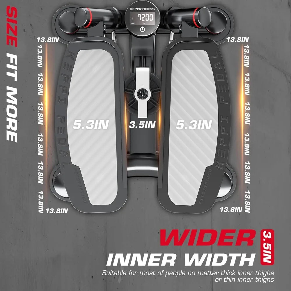 Home Cardio Fitness Stair Stepper with Resistance Bands - FITSTEP Series Exercise Equipment