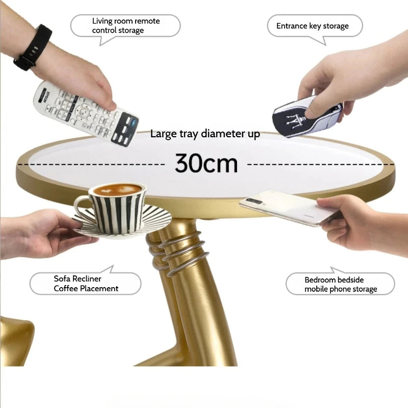 Living Room Coffee Tables Tea Salon Low Luxury Modern Coffee Tables Sofa Side Gold Resin Stolik Kawowy Home Furniture WK50CJ