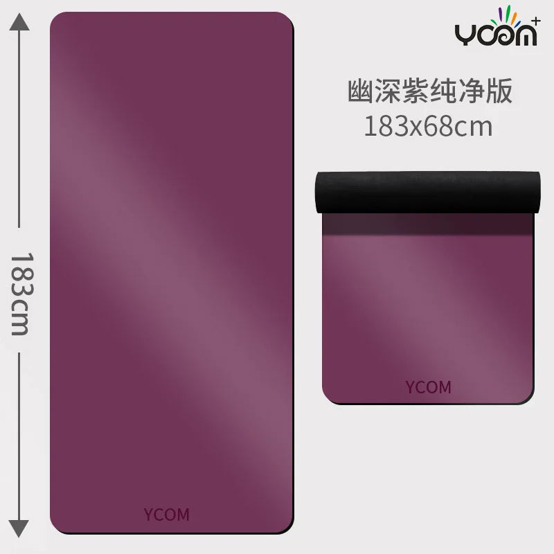 Cross-Border Anti-Slip Fitness Sports Mat Home Yoga Mat Made of Thickened 5mm Natural Rubber Silent Shock Absorption