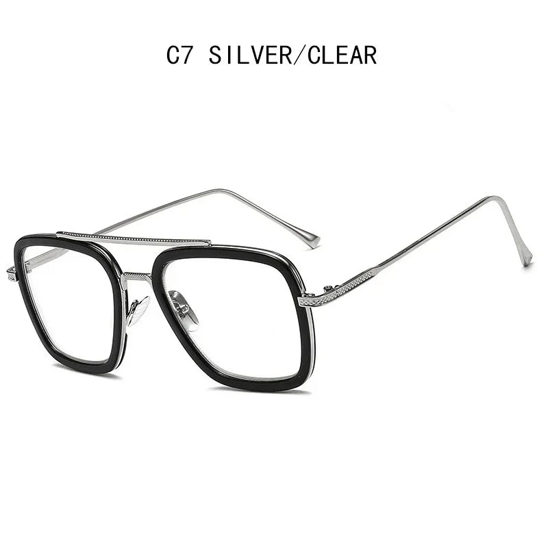 Luxury Square Sunglasses Men Women Brand Designer Retro Alloy Frame Big Sun Glasses Vintage Gradient Male Female Oculos Feminino